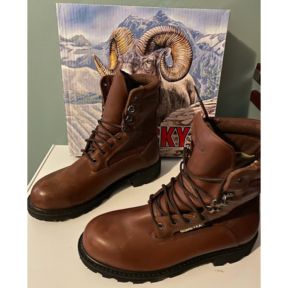 Rocky Ranger 8" Steel Toe Gore-Tex Waterproof 600G Insulated Boots 6224 Size 8M - Picture 2 of 8